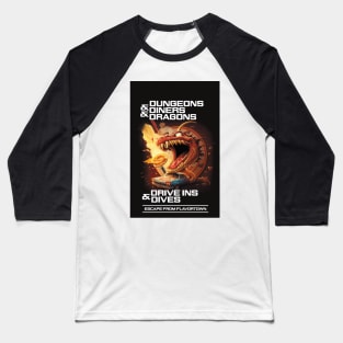Dungeons & Diners & Dragons & Drive-Ins & Dives Escape From Flavortown Baseball T-Shirt